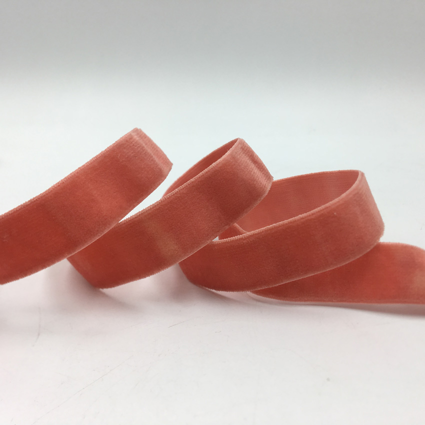 15mm 5Yards Velvet Elastic Ban - Velvet Ribbon Roll recension och pris
