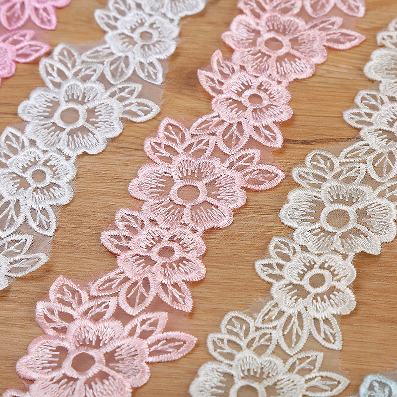 5CM Width Embroidered Organza  - Lace Ribbon Trim recension och pris