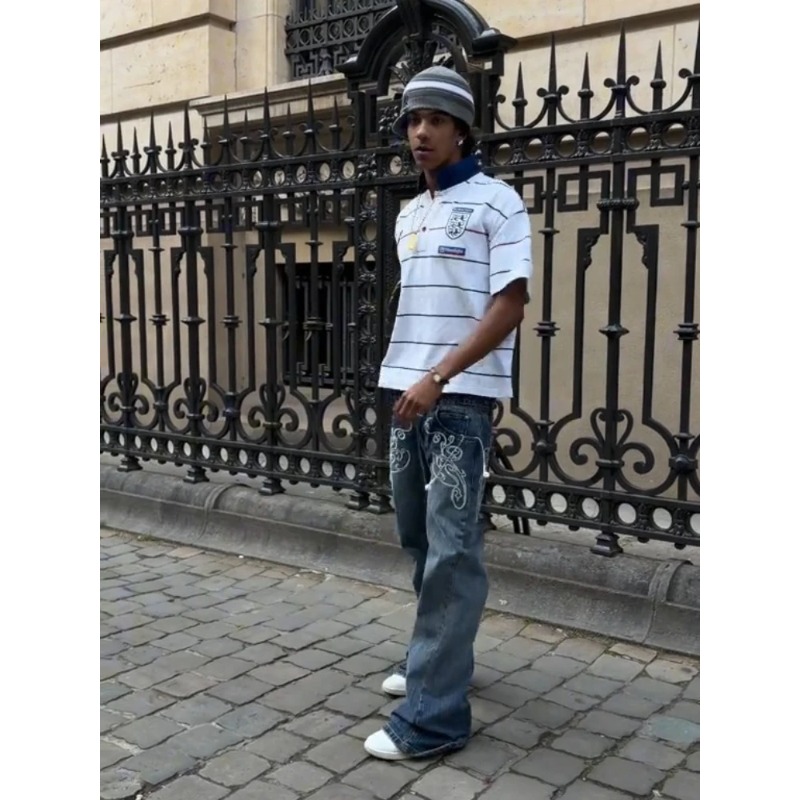 Retro Y2K 2 Pcs Set Street Sty - Embellish Knit recension och pris