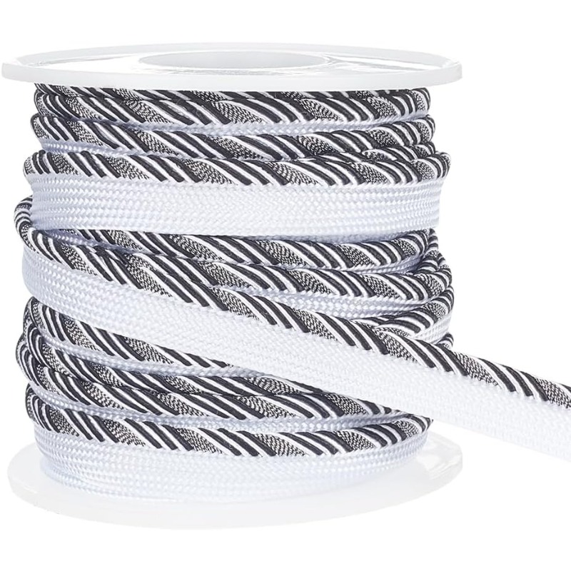 10 Yard Black Twisted Lip Cord - Cord Trim Twisted recension och pris