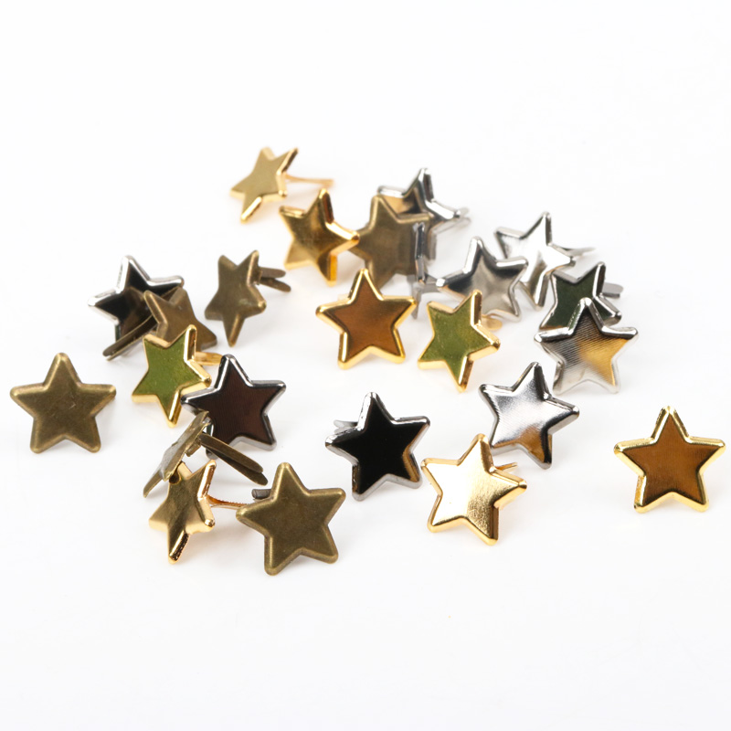 50pcs Mixed Metal Star Brad St - Embellishments For Scrapbooking recension och pris