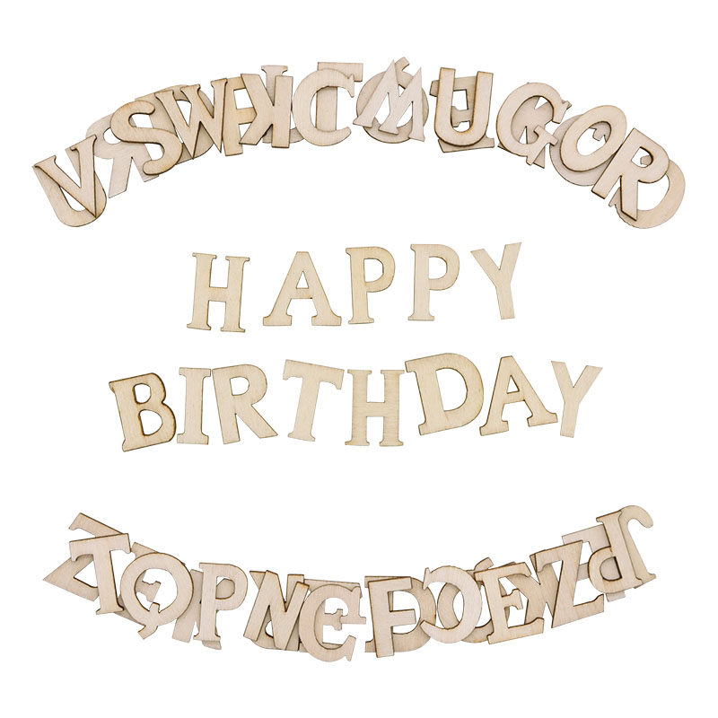 100pcs Letters Wooden Alphabet - Embellishments For Scrapbooking recension och pris