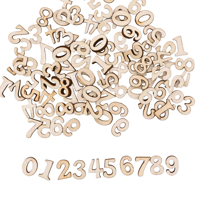 100pcs Letters Wooden Alphabet - Embellishments For Scrapbooking recension och pris