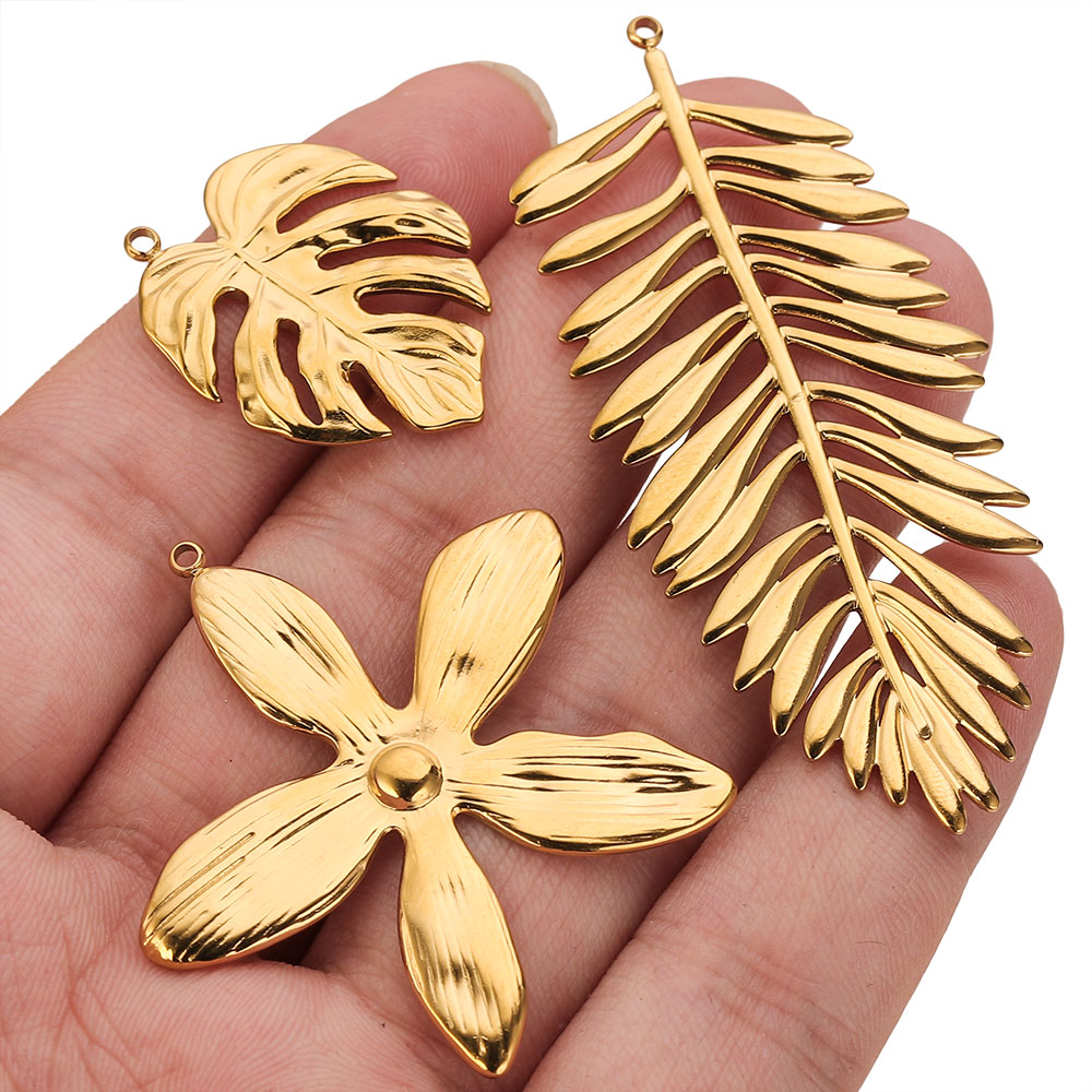 5PCS Stainless Steel Large Lea - Embellishment Crafts recension och pris