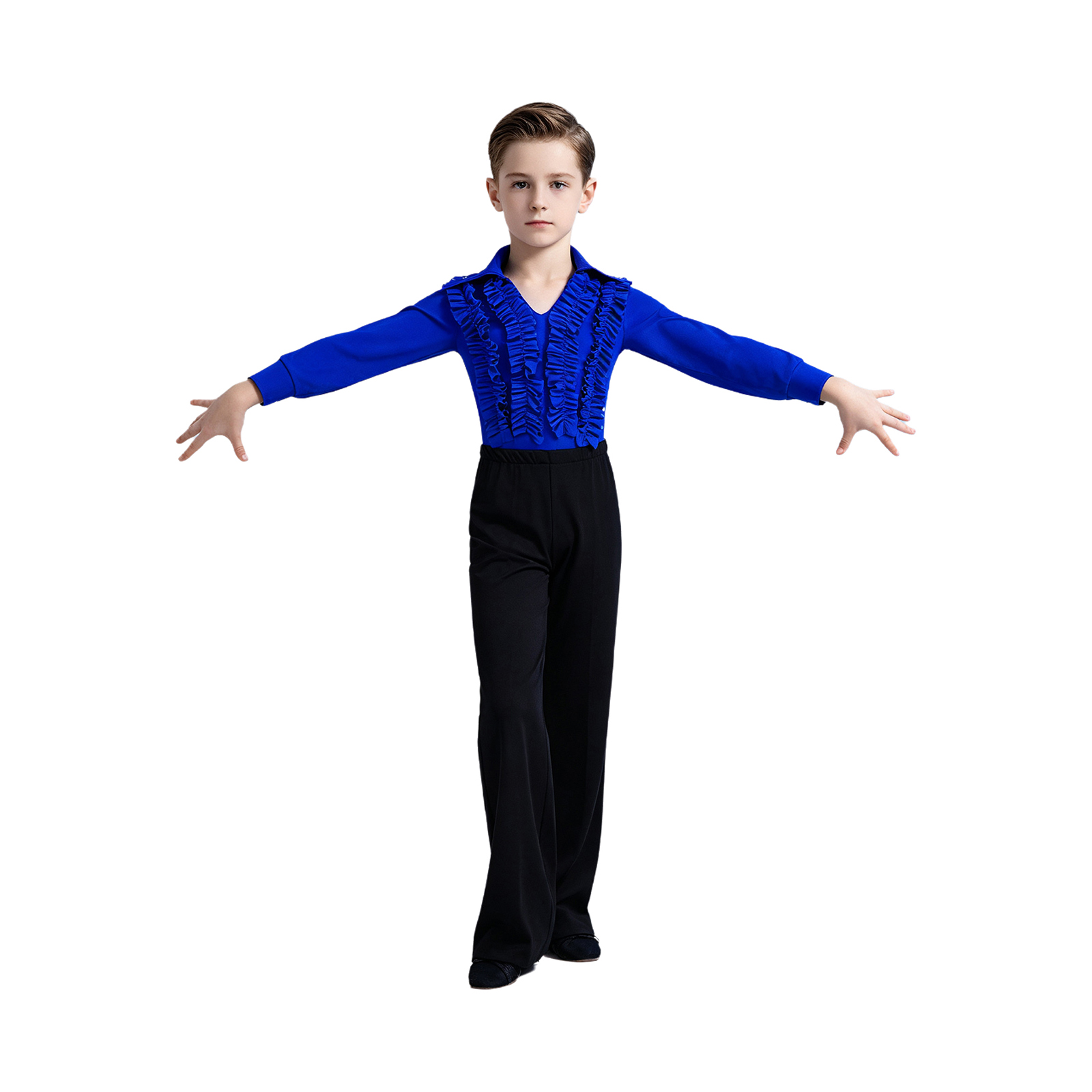 New Boy Latin Dance Costume Se - Rhinestone Banding Trim recension och pris