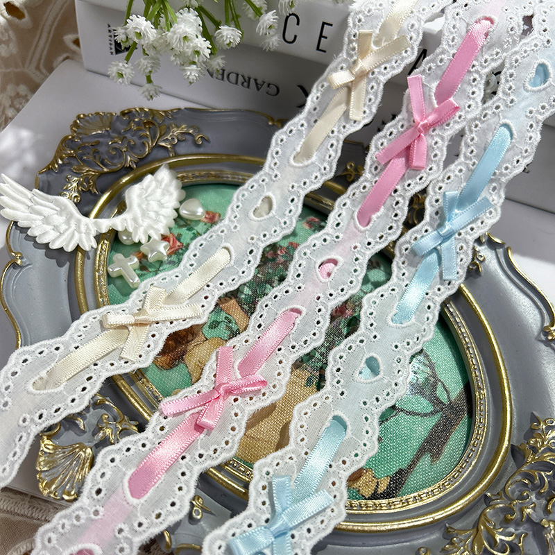 1yard Bow Pleated Lace Lolita  - Lace Ribbon Trim recension och pris