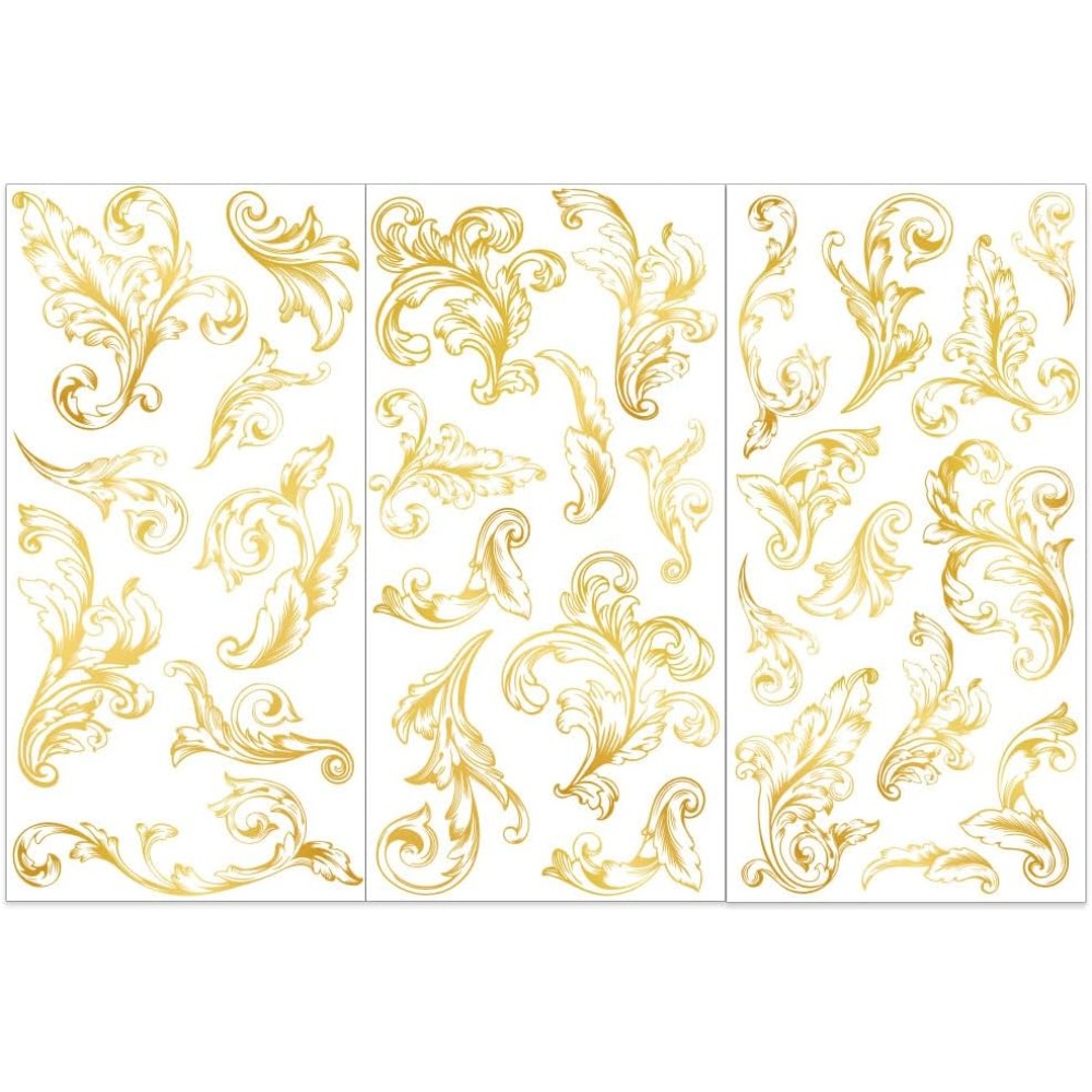 3pcs/Set Damask Rub on Transfe - Embellishment Crafts recension och pris