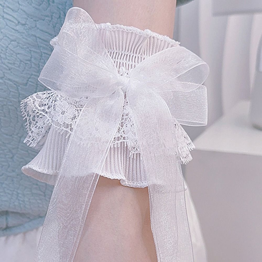Arm Warmers Bowknot Arm Sleeve - Lace Ribbon Trim recension och pris