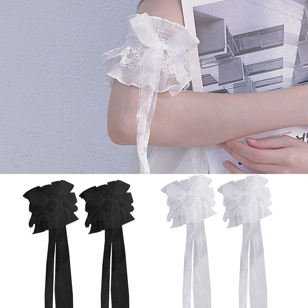 Arm Warmers Bowknot Arm Sleeve - Lace Ribbon Trim recension och pris