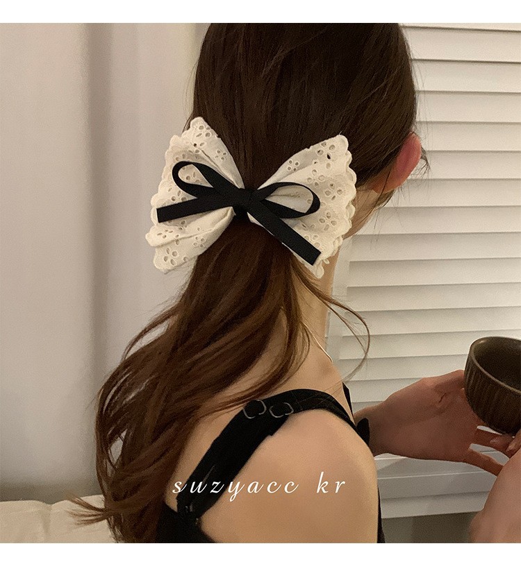 French retro double layered bo - Lace Ribbon Trim recension och pris