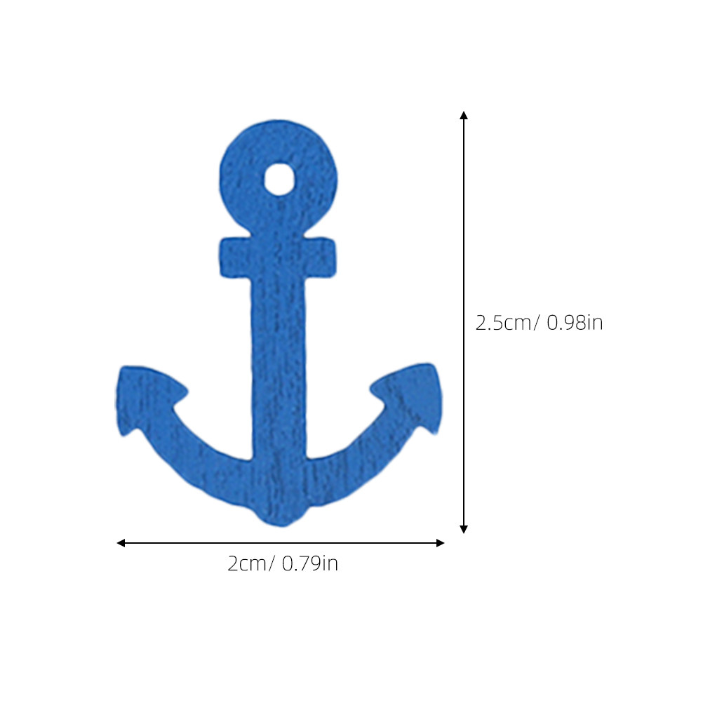 100 Pcs Wooden Anchor Mini Pen - Embellishments For Scrapbooking recension och pris
