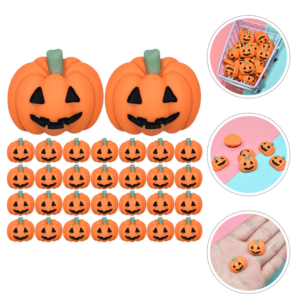 50Pcs Mini Resin Pumpkin Charm - Embellishment Crafts recension och pris