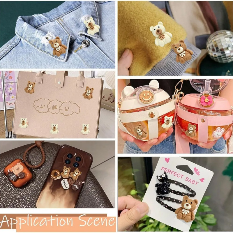 10/30/50pcs Resin Teddy Bear C - Embellishments For Scrapbooking recension och pris