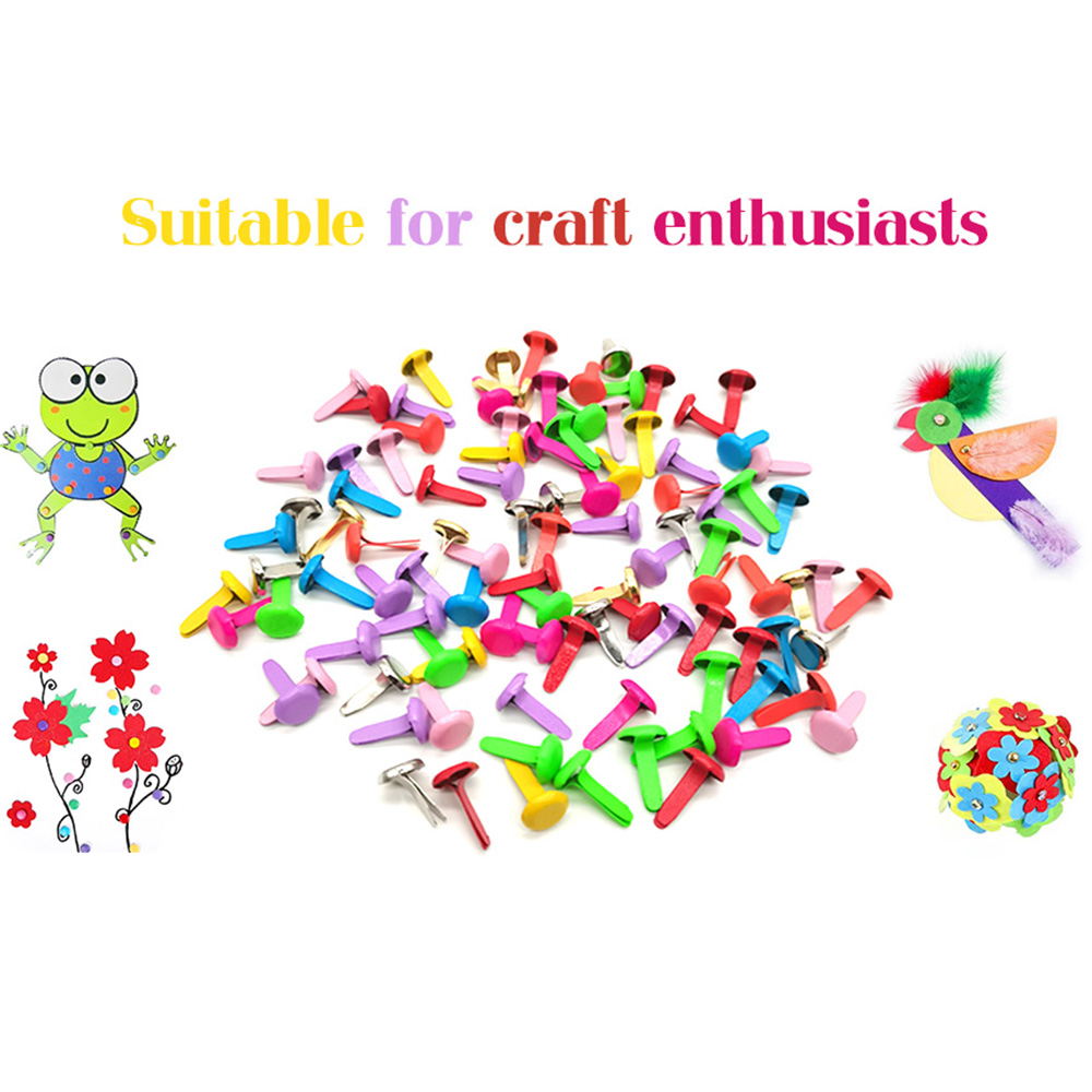 100pcs/Bag Mix Pattern Round M - Embellishments For Scrapbooking recension och pris