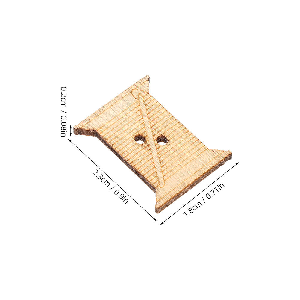 100Pcs Wooden Sewing Machine T - Embroidery Craft recension och pris
