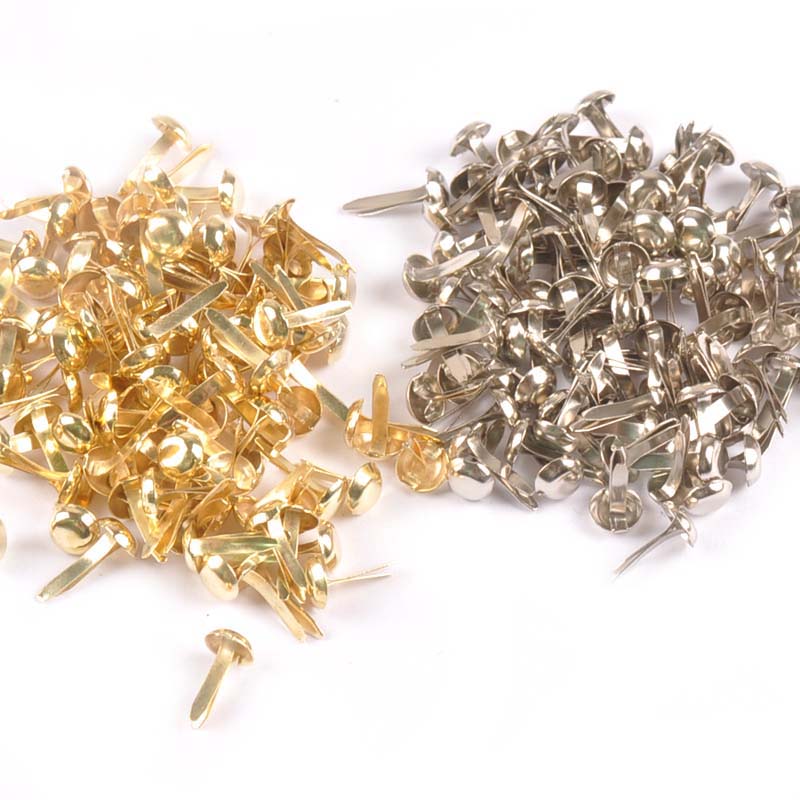 100Pcs Mix Round Brads Silver/ - Embellishments For Scrapbooking recension och pris