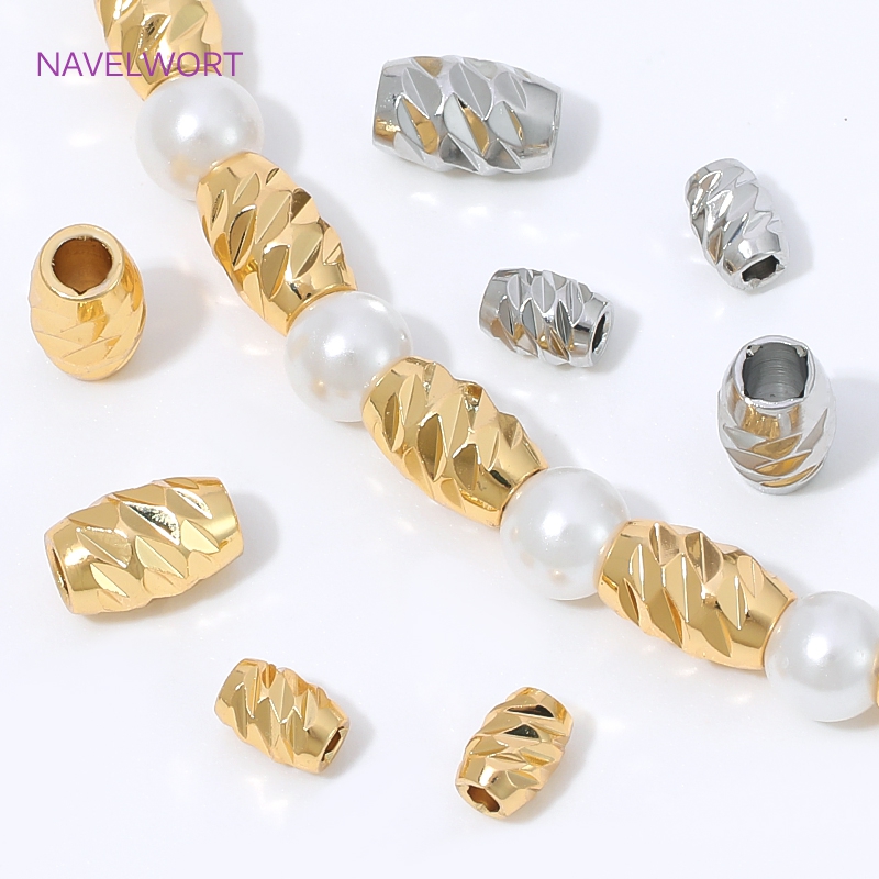 Brass 4/6mm Stripe Spacer Bead - Embroidery Craft recension och pris